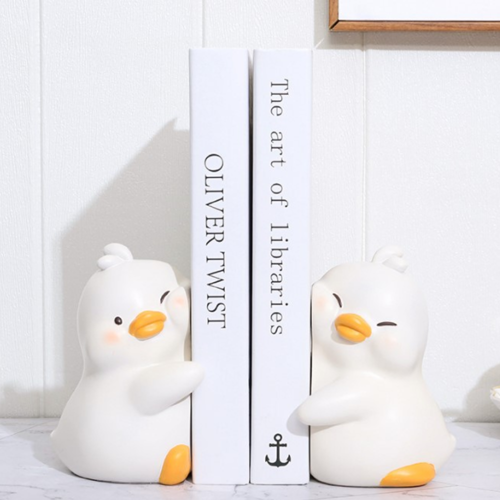 Boekensteun 'Knuffelende Eenden'