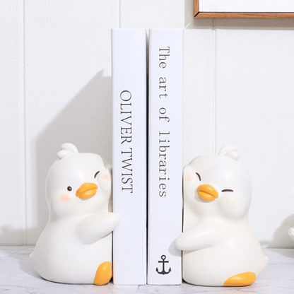 Boekensteun 'Knuffelende Eenden'