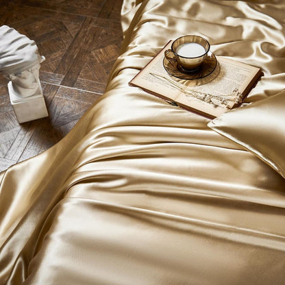 Luxe zijden beddengoedset