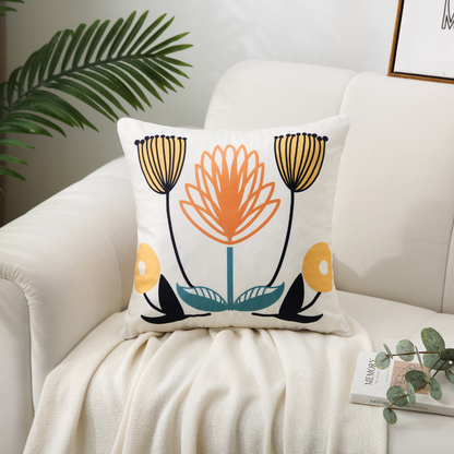 Boho bloemenkussenhoezen