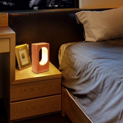 Houten nachtlamp