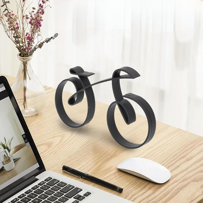 Minimalistisch Fietsbeeldhouwwerk
