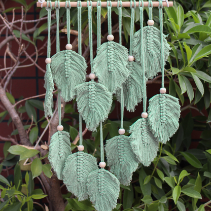 Bladeren Macramé Decoratie