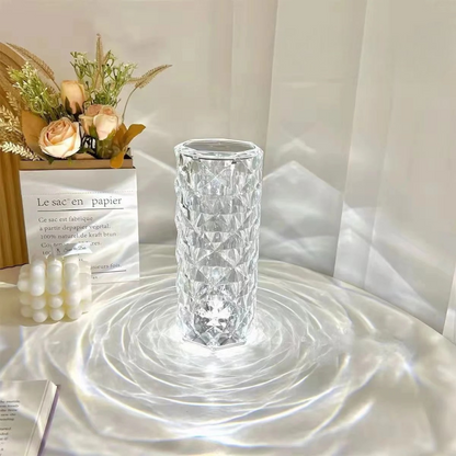 Rozen Kristallen Lamp