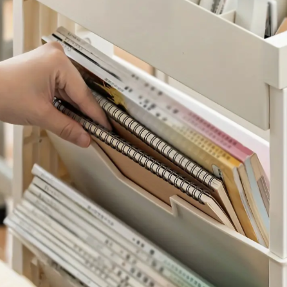 Meerlaags mobiel boekenrek