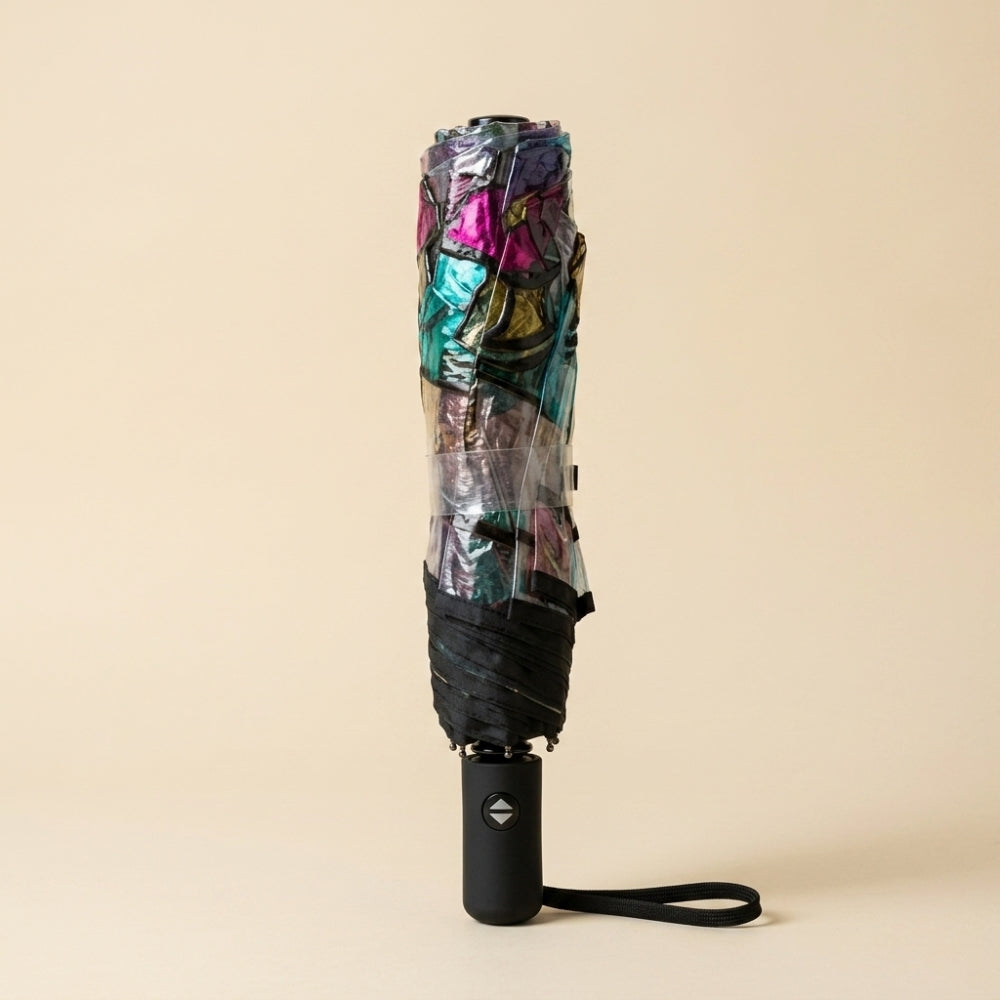 Prisma™ | Transparante Paraplu met Glas-in-lood Effect