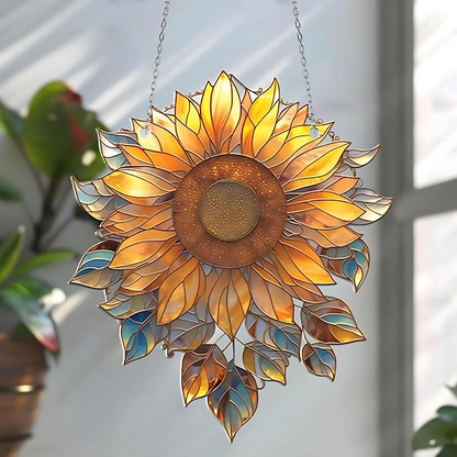 Zonnebloem Raamdecoratie