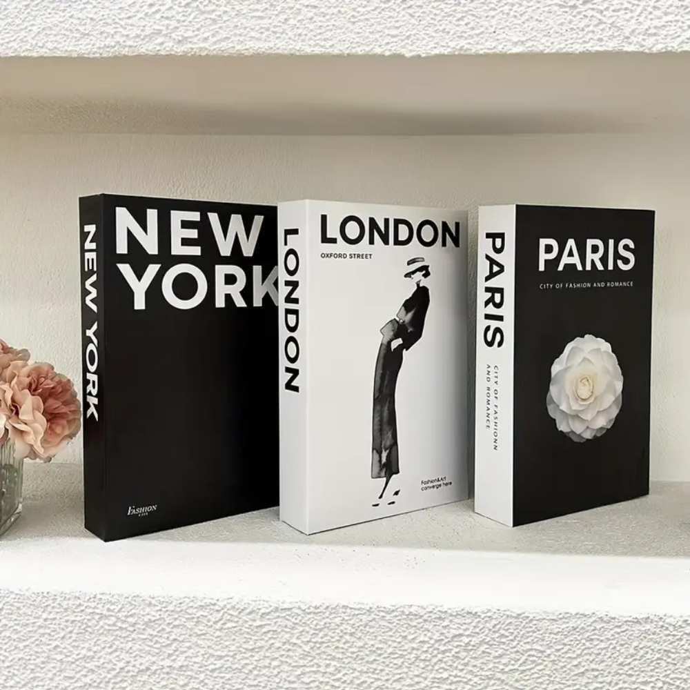Designer Decoratieve Boeken (Set van 3 Boeken)