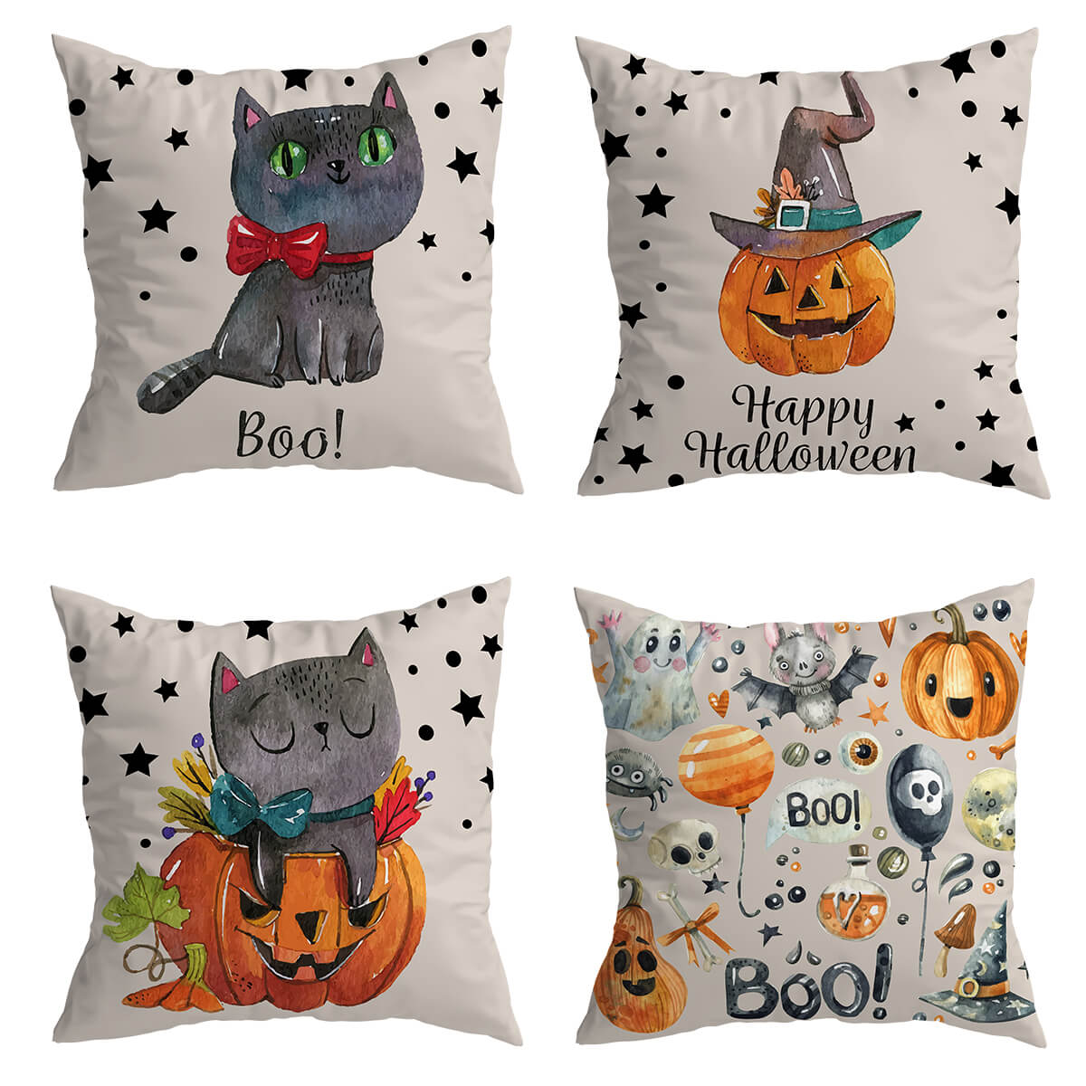 Katten Halloween Kussenhoezen