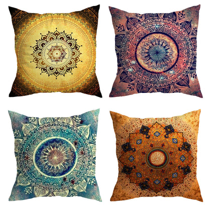Bohemian kussenhoezen met geometrisch patroon