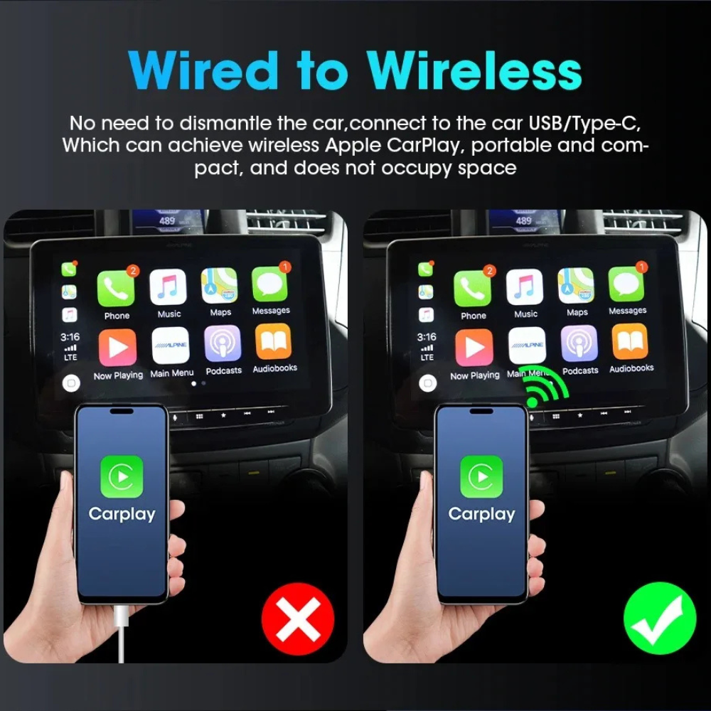 NavStream™ | Draadloze Carplay-adapter