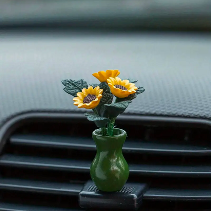 Mini Zonnebloem Auto Vaas