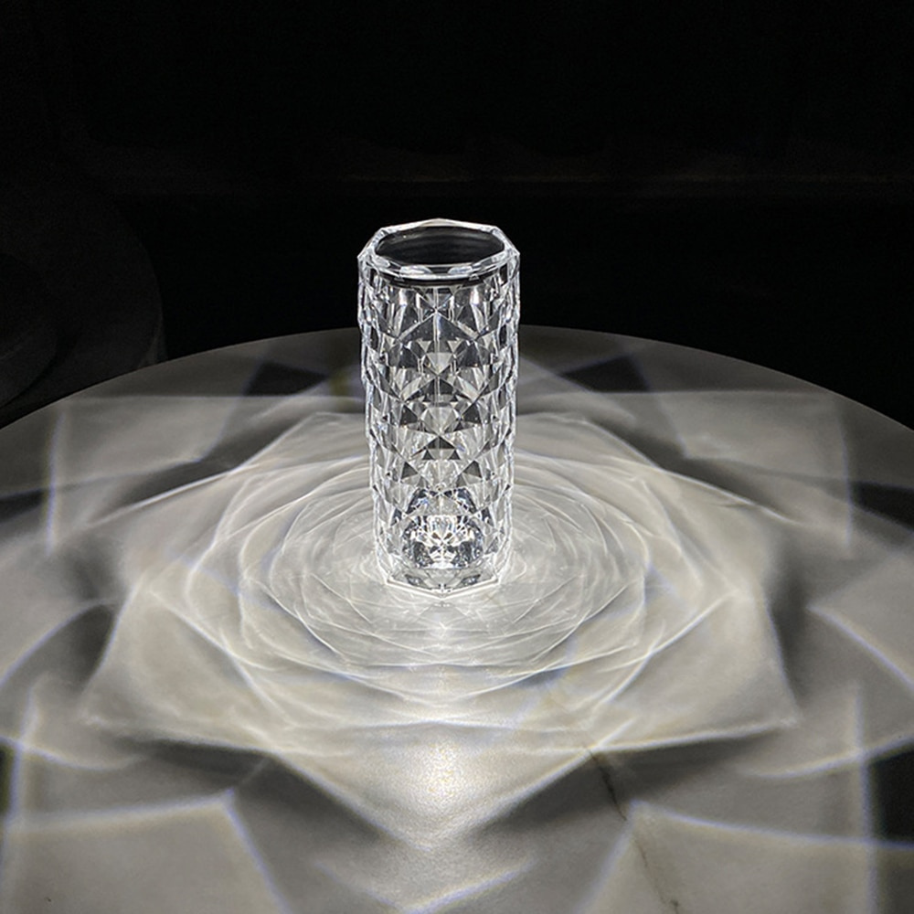Rozen Kristallen Lamp