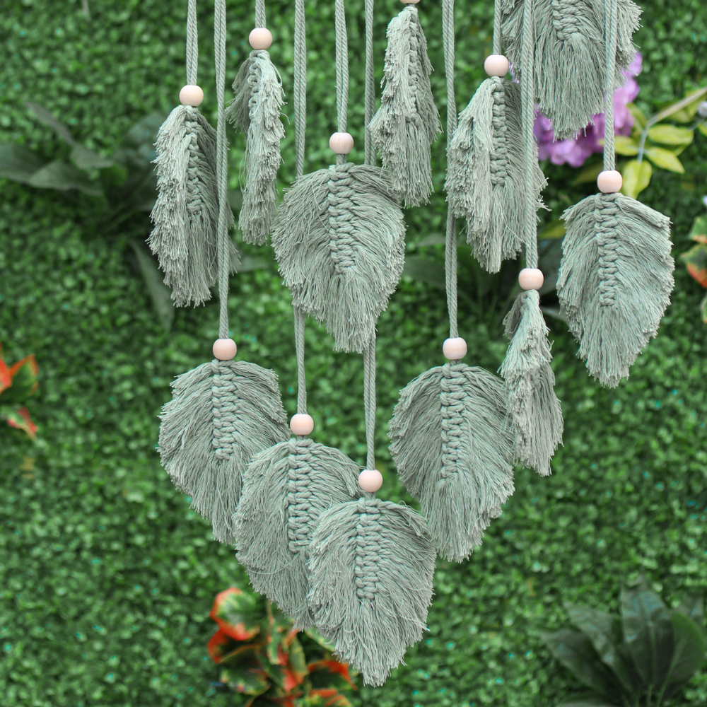 Bladeren Macramé Decoratie