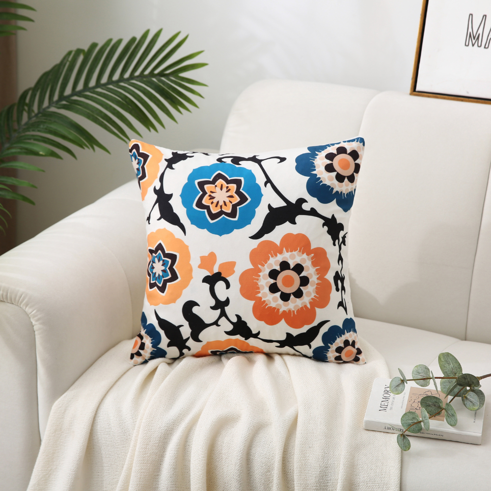 Boho bloemenkussenhoezen