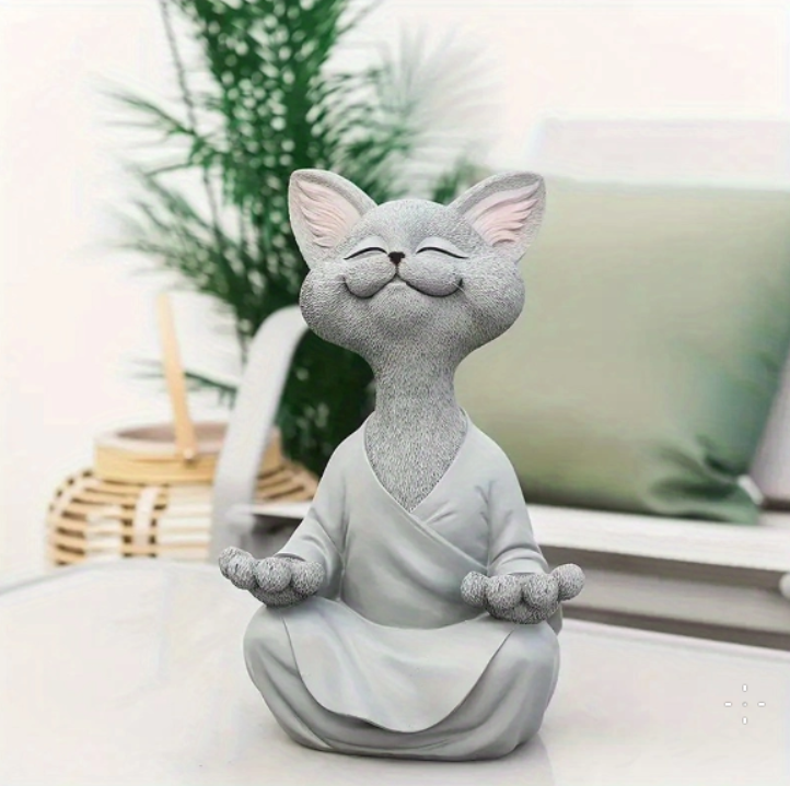 Meditating Kattenbeeldje