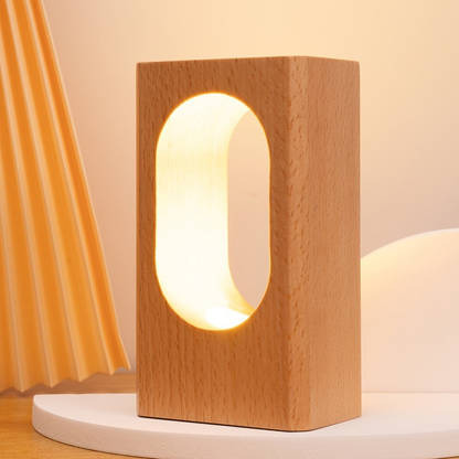Houten nachtlamp