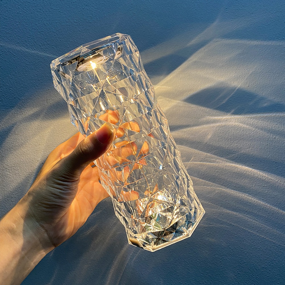 Rozen Kristallen Lamp