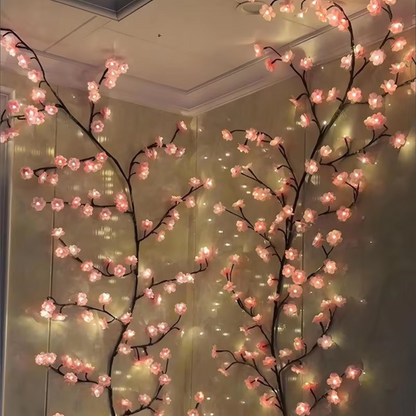 Lichtjes in kersenboom