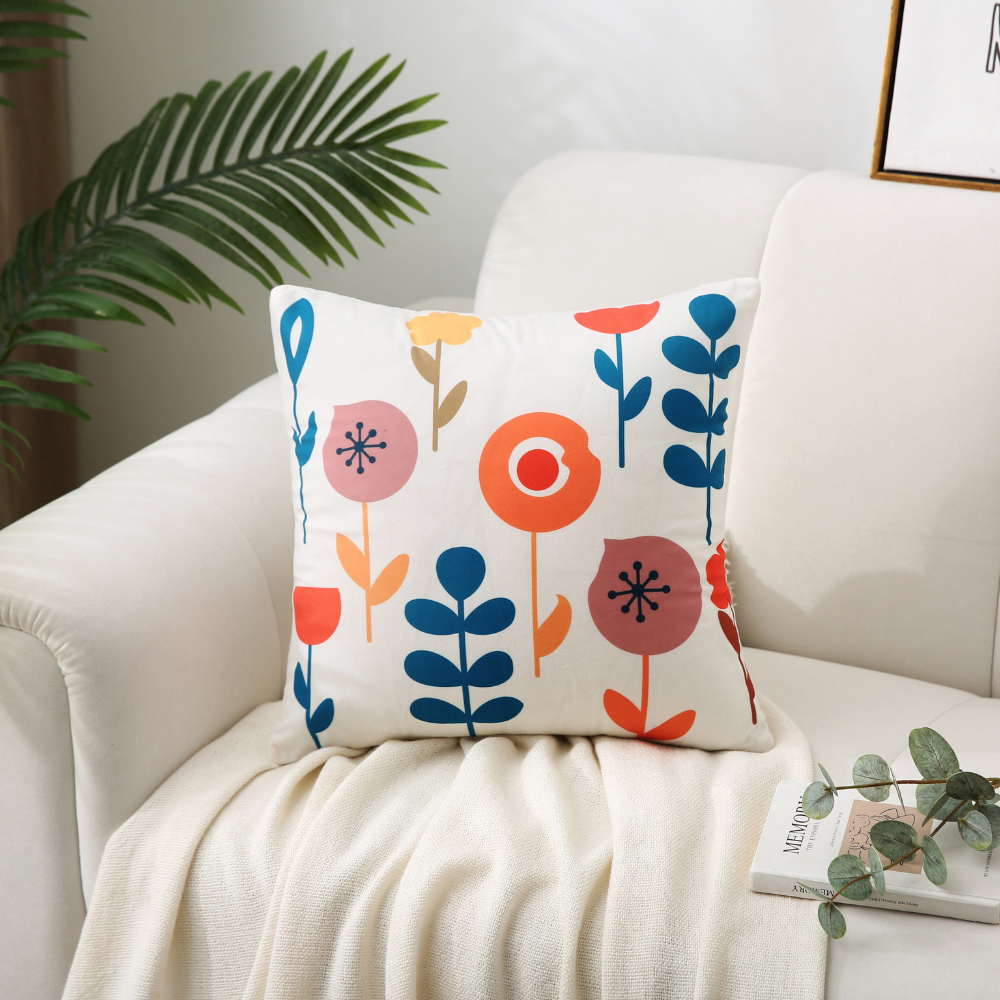 Boho bloemenkussenhoezen
