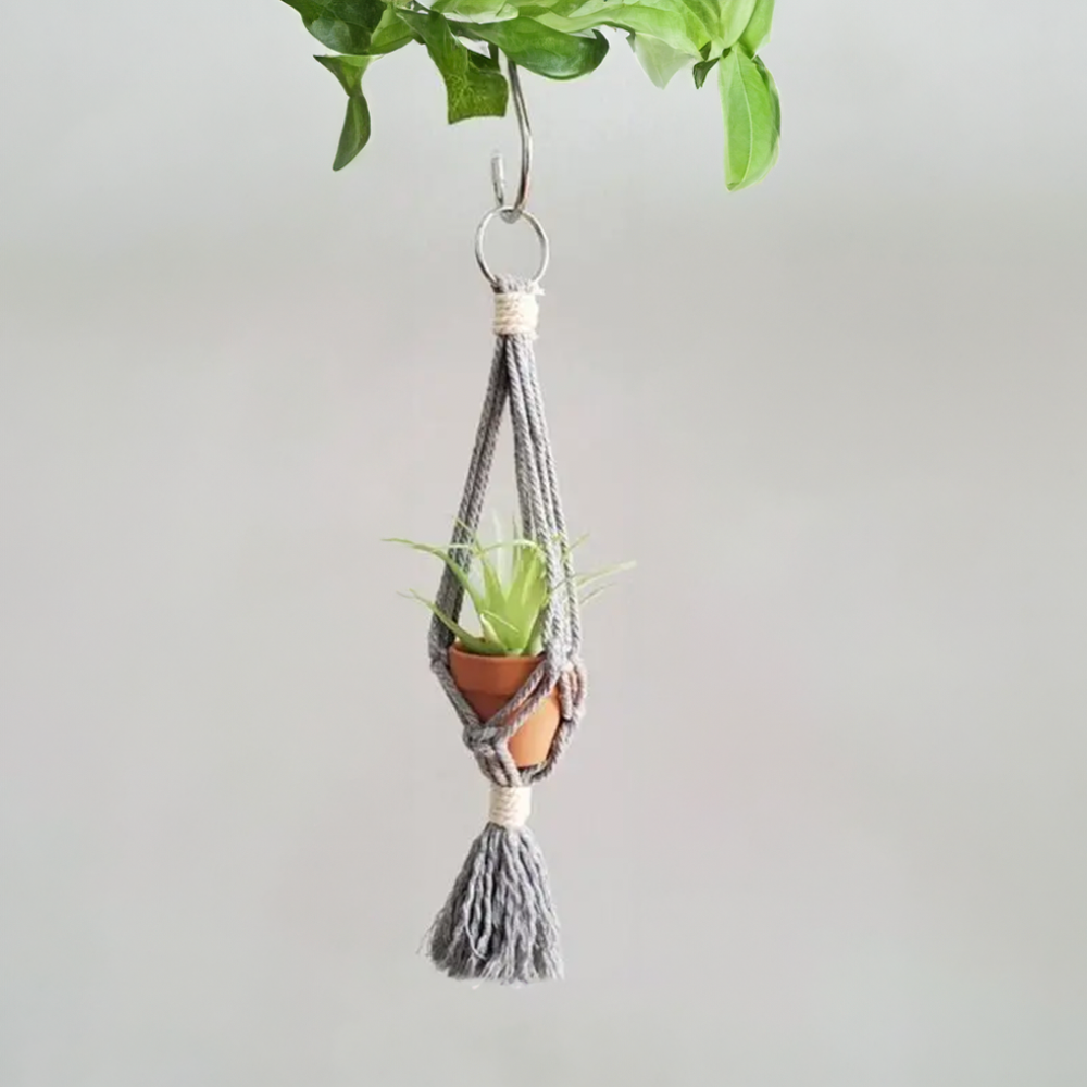 Macramé auto plantenhanger