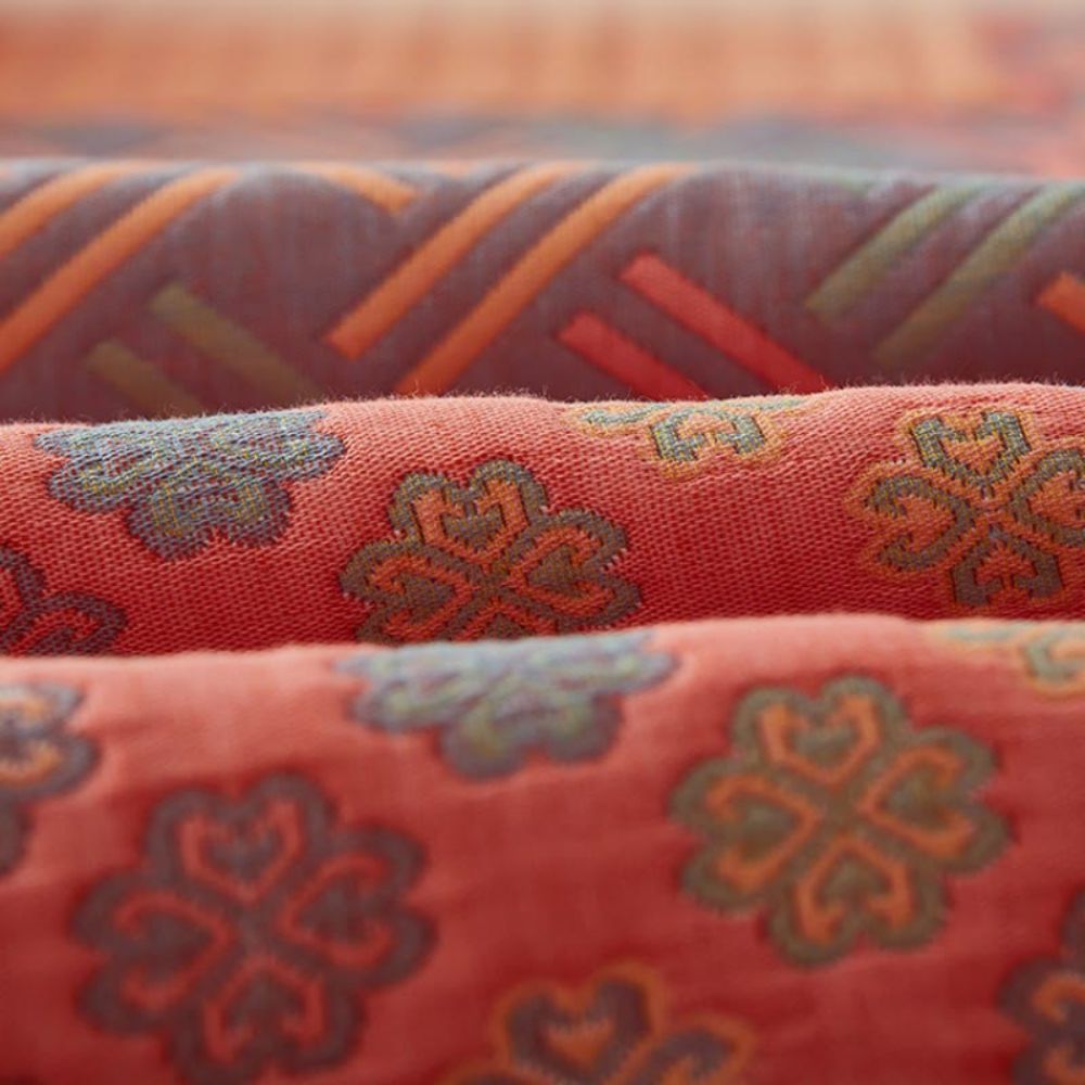 Omkeerbare kleurrijke katoenen vierkante quilt