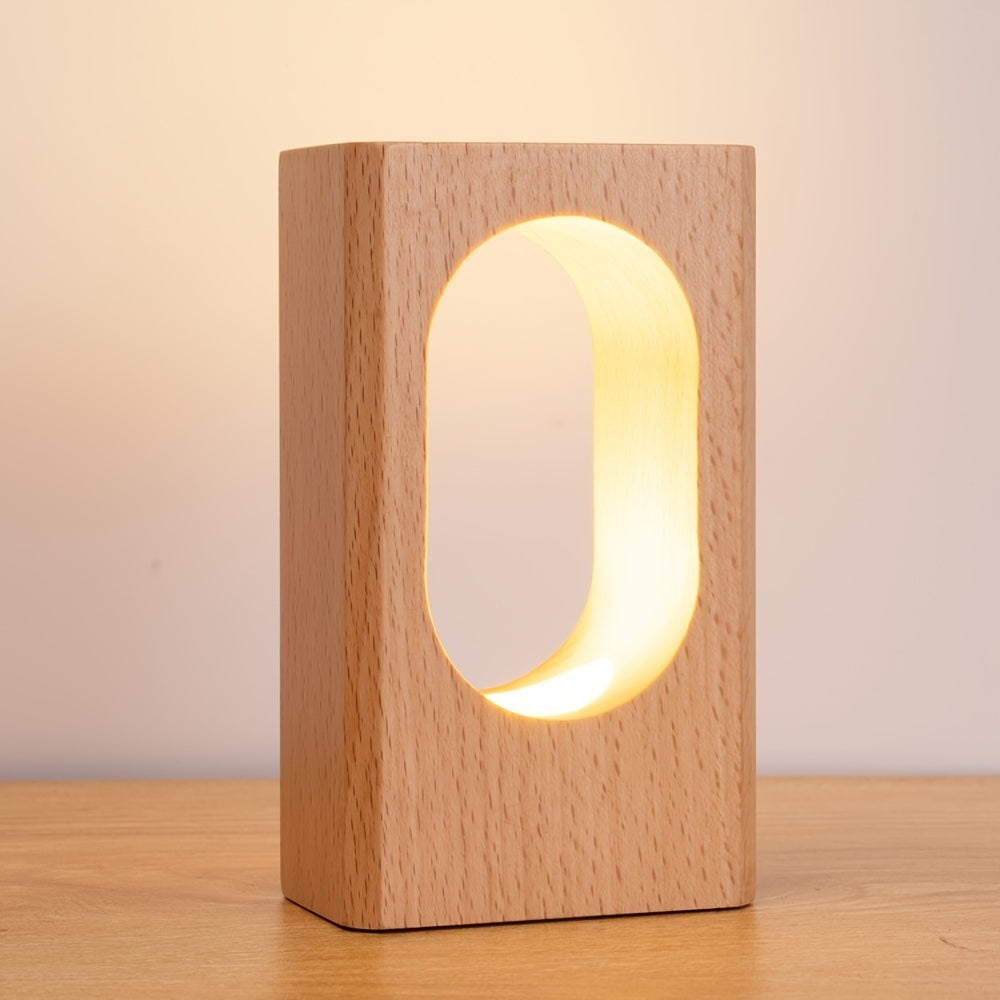Houten nachtlamp