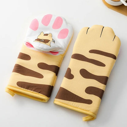 Keukenhandschoenen met kattenpootjes (paar)