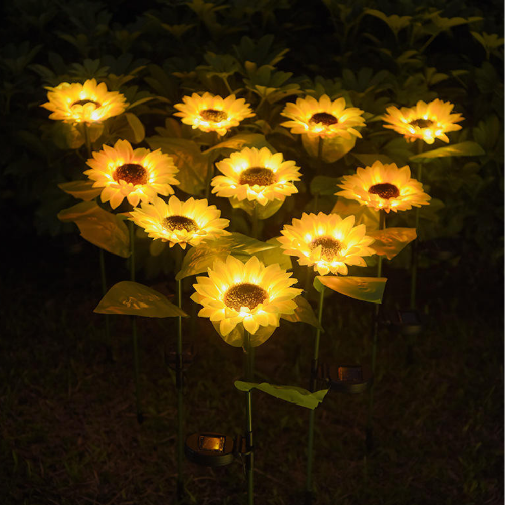 Zonnebloem Tuinlampen (2 stuks)