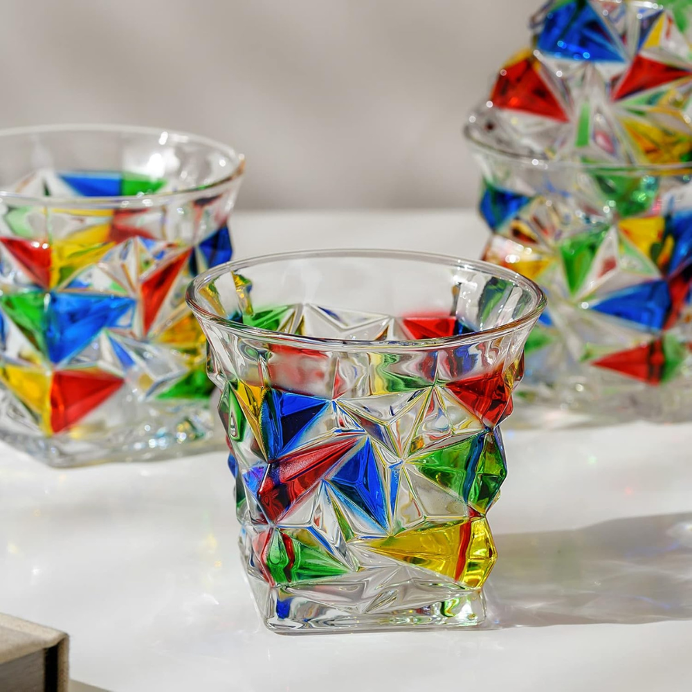 Kleurrijke Kristallen Glazen