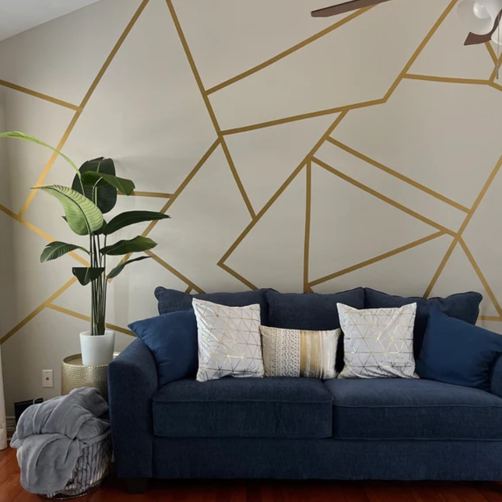 Elegante gouden sticker
