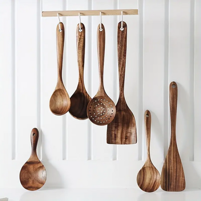 Houten bestekset