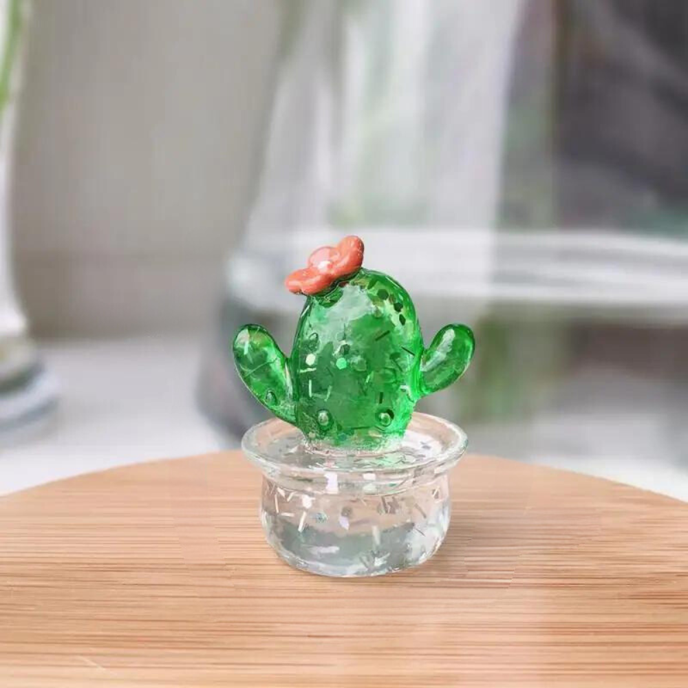 Miniatuur cactusbeeldje (4 stuks)