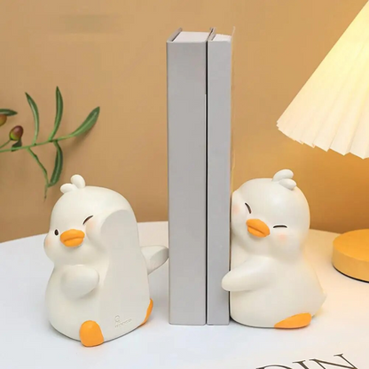 Boekensteun 'Knuffelende Eenden'