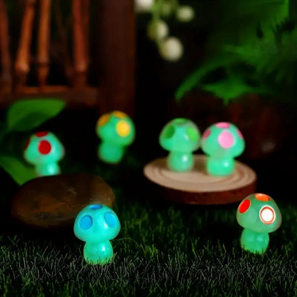 Glinsterende Paddenstoel Decoratie (8 stuks)