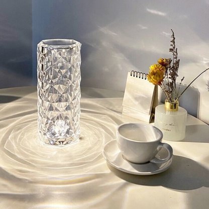 Rozen Kristallen Lamp