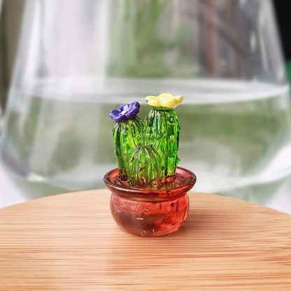 Miniatuur cactusbeeldje (4 stuks)