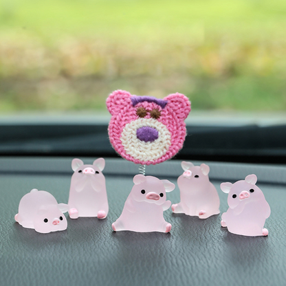 Glow-in-the-dark minivarkentjes (6 st.)