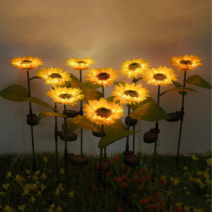 Zonnebloem Tuinlampen (2 stuks)