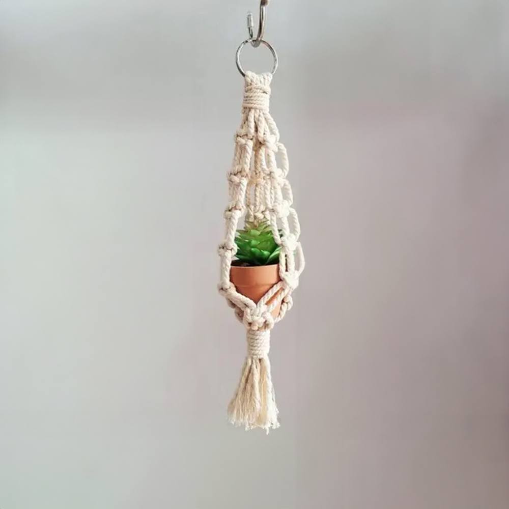 Macramé auto plantenhanger