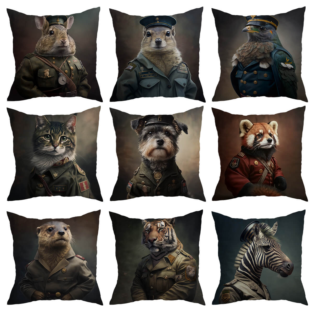 Kussenhoes Militaire Dieren