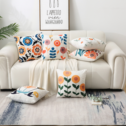 Boho bloemenkussenhoezen