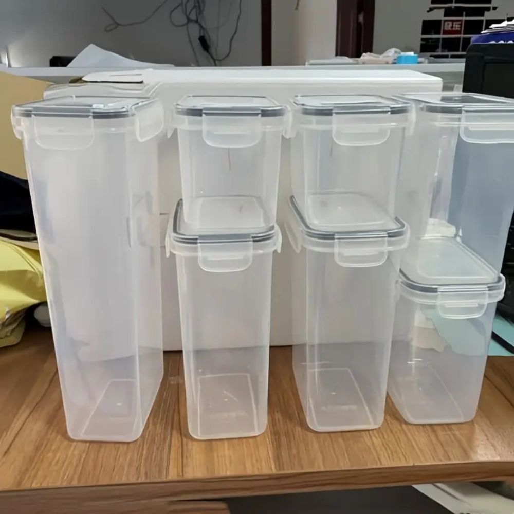 Luchtdichte voedselbewaardoos set (8 stuks)