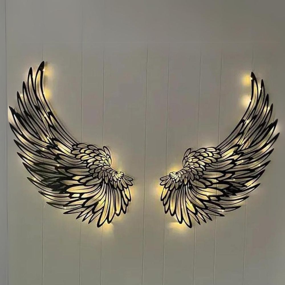 Vleugels van Engel Wanddecoratie (met LED-verlichting)