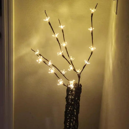 Verlichting van de kersenbloesemboom