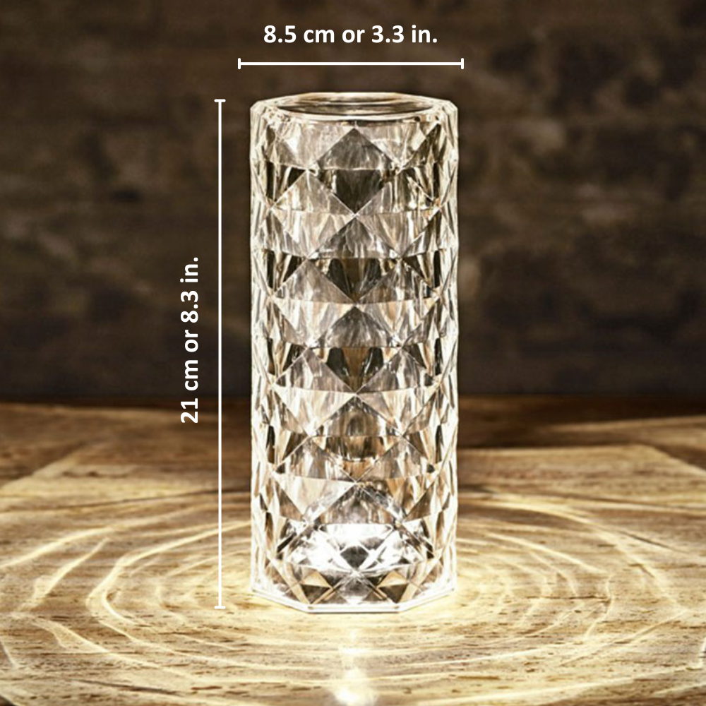 Rozen Kristallen Lamp
