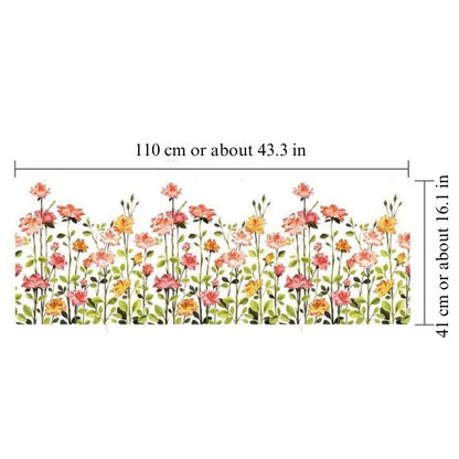 Raamstickers met bloemmotief