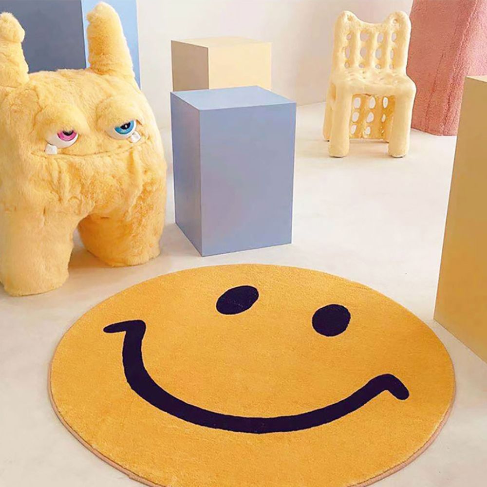 Smiley Gezicht Vloerkleed
