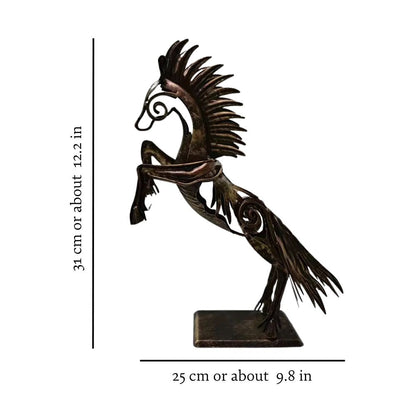 Majestueus paardensculptuur (met LED-verlichting)