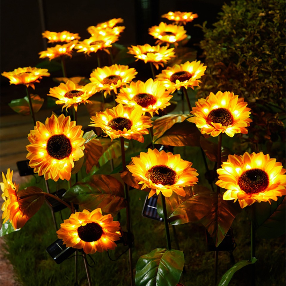 Zonnebloem Tuinlampen (2 stuks)